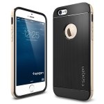 Spigen社 リアルアルミニウムバンパー ネオハイブリッド メタル iPhone6 Plus 5.5inch シャンパンゴールド