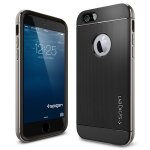 Spigen社 リアルアルミニウムバンパー ネオハイブリッド メタル iPhone6 Plus 5.5inch スペースグレー