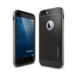 Spigen社 リアルアルミニウムバンパー ネオハイブリッド メタル iPhone6 Plus 5.5inch スペースグレー