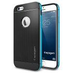 Spigen社 リアルアルミニウムバンパー ネオハイブリッド メタル iPhone6 4.7inch メタルブルー