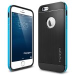 Spigen社 リアルアルミニウムバンパー ネオハイブリッド メタル iPhone6 Plus 5.5inch メタルブルー
